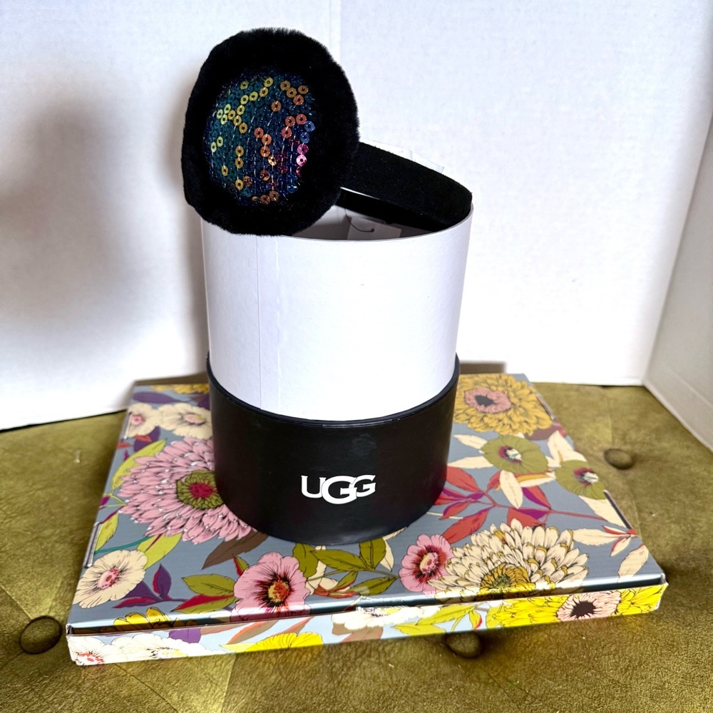 UGG Black Sequin Earmuffs - Kids Sizing